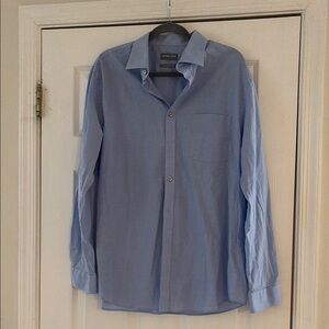 Michael Kors Blue Button Down Shirt Size 17-17.5